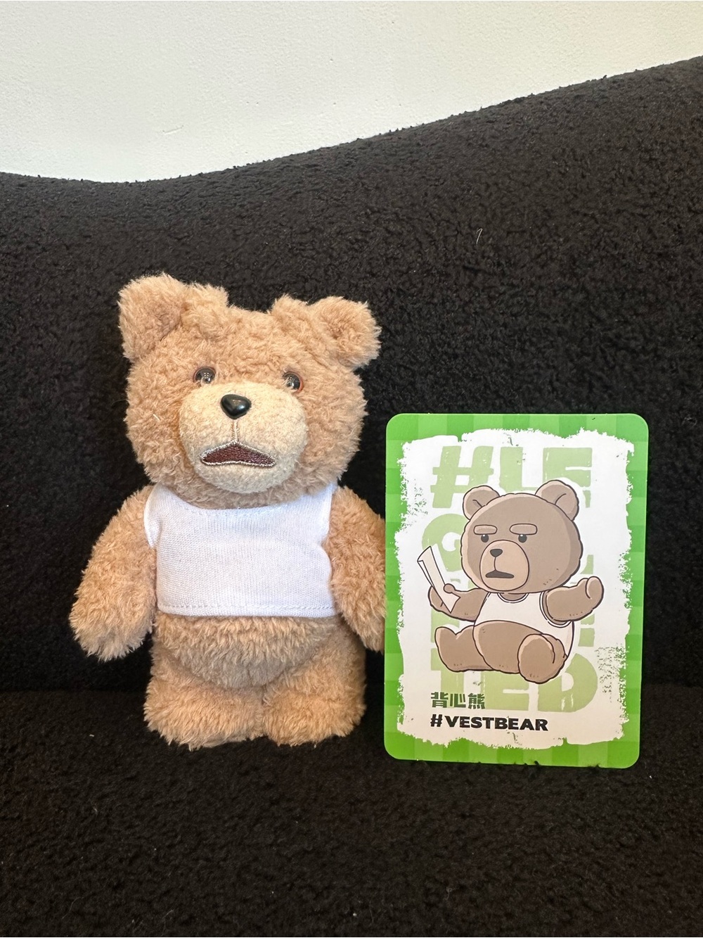 POP MART Ted 2 keychain plushie-Vest Bear